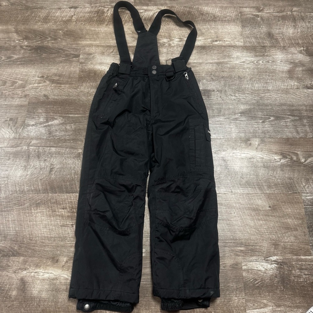 Weatherproof 32 Degrees Kids Black Snow Overalls Size Small